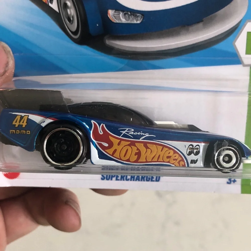 Mattel Hot Wheels Blue Supercharged Racer
